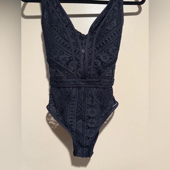 BECCA Black Lace One Piece Swimsuit - Picture 9 of 10